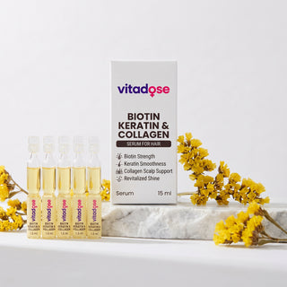 Vitadose-Biotin,Keratin and Collagen Serum For Hair (1.5 ML)
